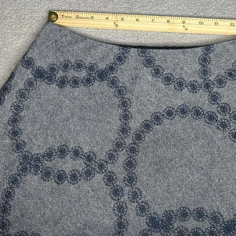 Boden Skirt Womens 6R Wool Blend Full A Line Embroidered Circles Classic
